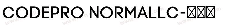 CodePro NormalLC字体转换
